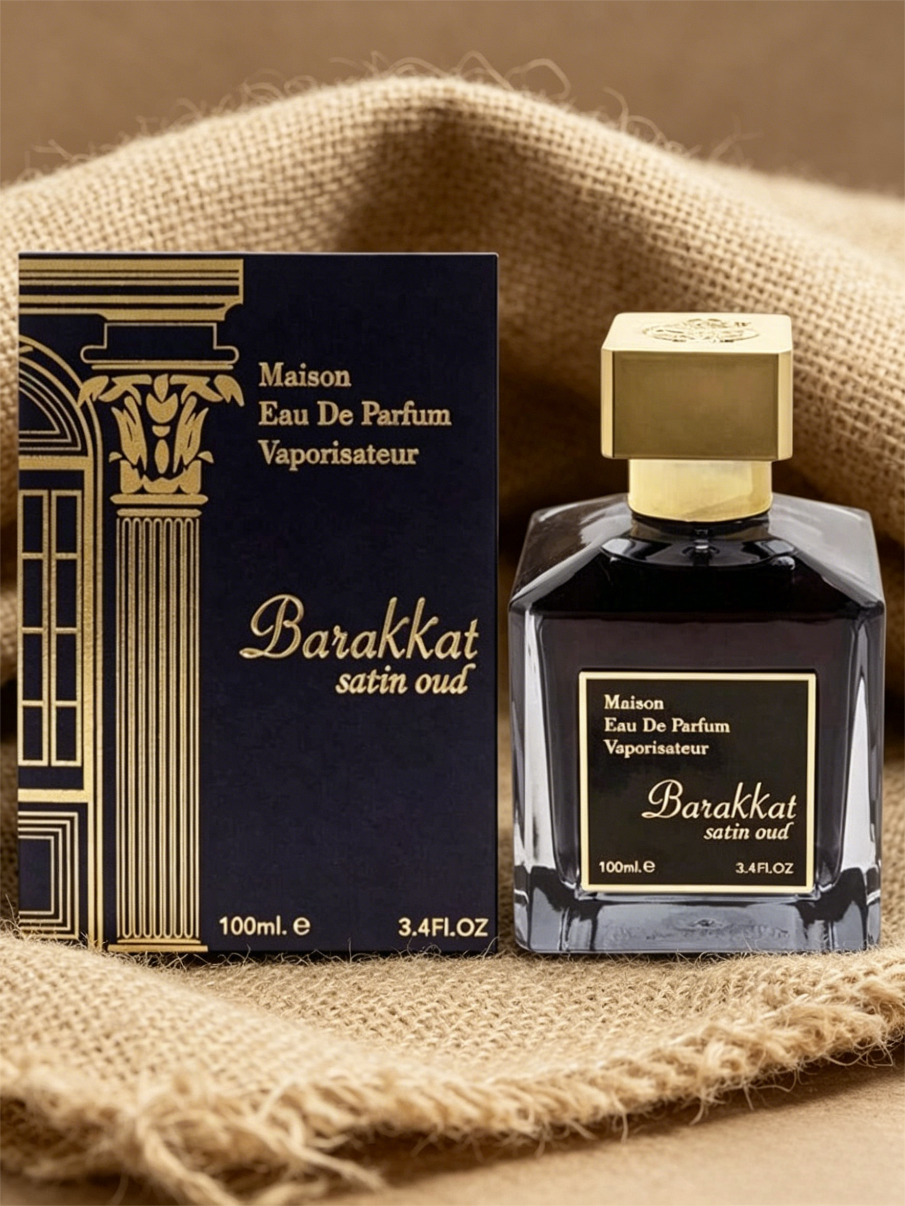 Luxury "Baccarat Style" Perfume 100ml/3.4FL.OZ - Long-Lasting Eau de Parfum, Elegant Woody & Oriental Fragrance, Perfect for Men & Women